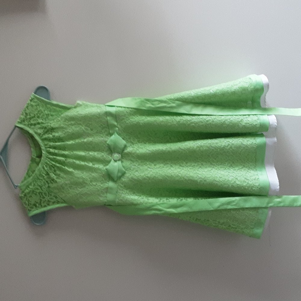 Lime green dress